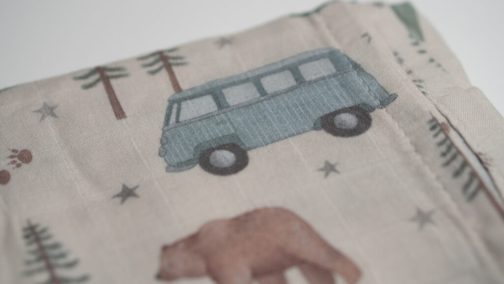 Muselina de algodón suave para bebé con estampado