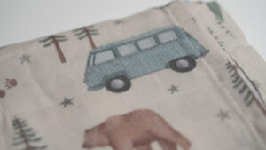 Muselina de algodón suave para bebé con estampado