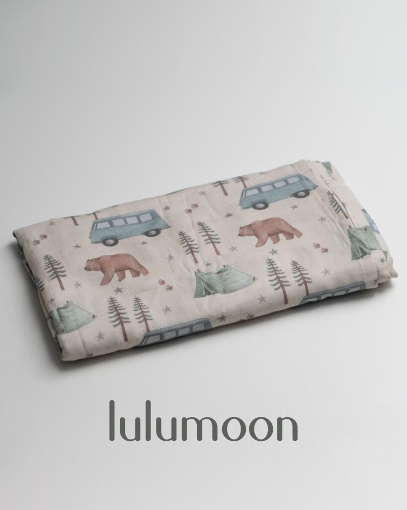 Muselina de algodón suave para bebé con estampado