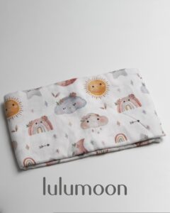 Muselina de algodón suave para bebé con estampado