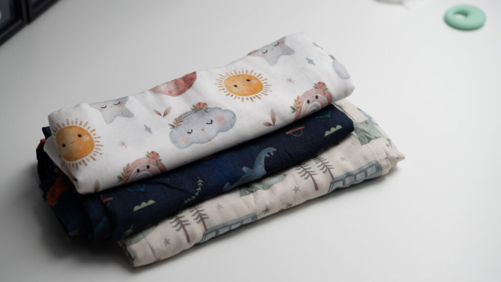 Muselina de algodón suave para bebé con estampado