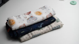 Muselina de algodón suave para bebé con estampado