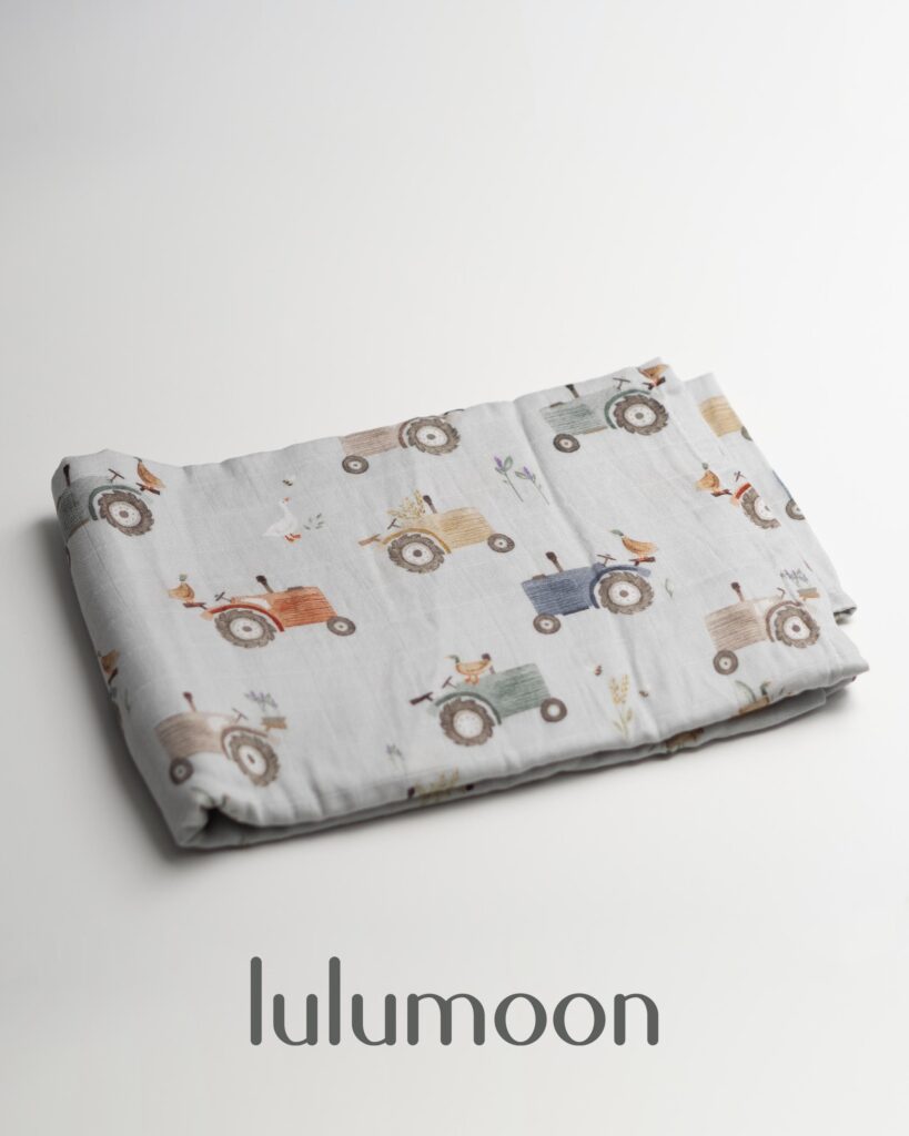 Muselina de algodón suave para bebé con estampado