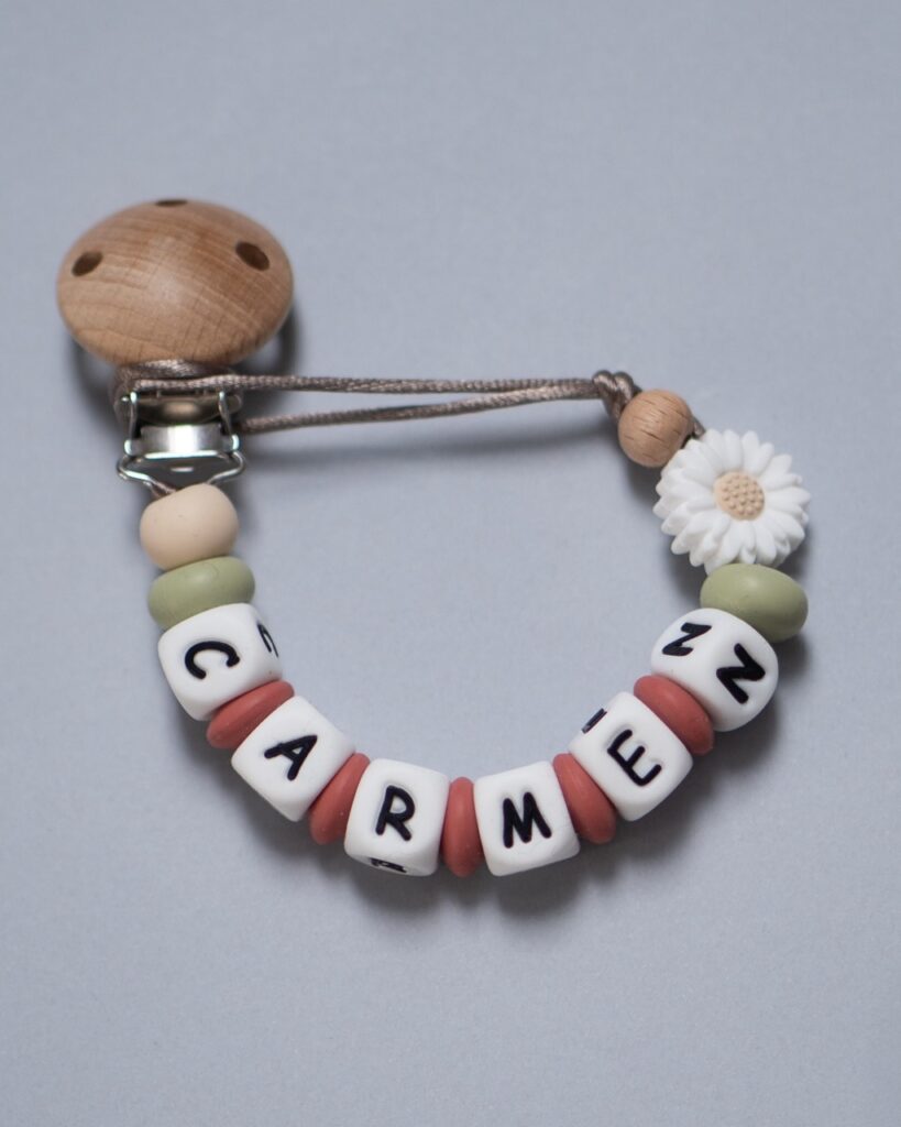 Conjunto Regalo Mamá Recién Nacido Apego Collar Lactancia Margarita