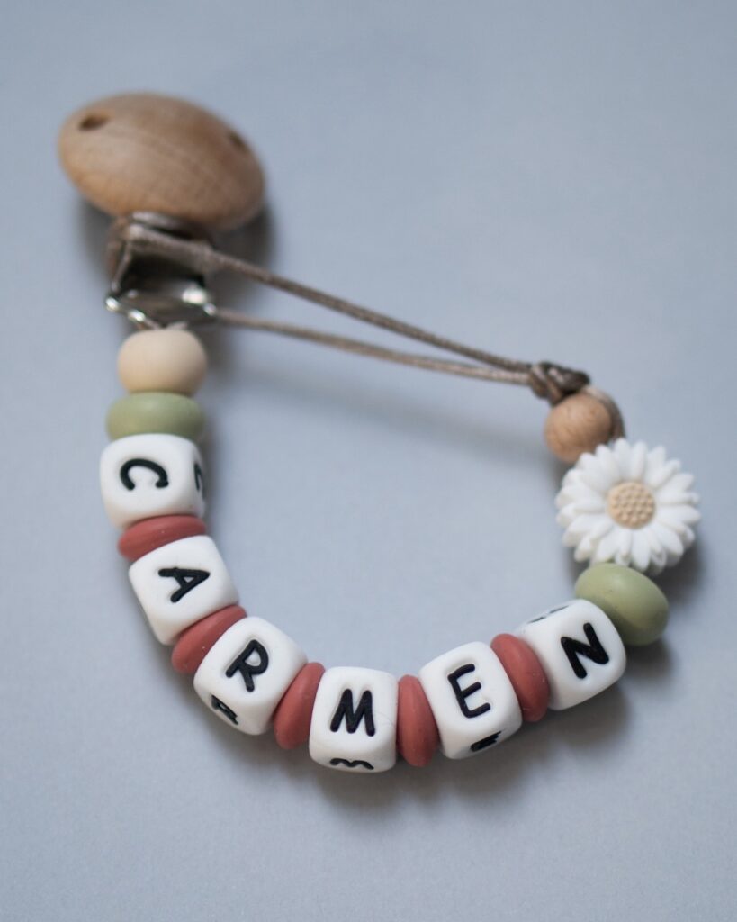 Conjunto Regalo Mamá Recién Nacido Apego Collar Lactancia Margarita