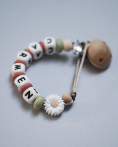 Conjunto Regalo Mamá Recién Nacido Apego Collar Lactancia Margarita