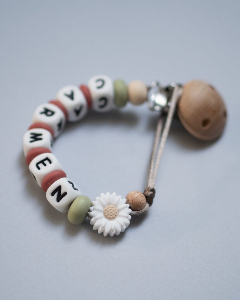 Conjunto Regalo Mamá Recién Nacido Apego Collar Lactancia Margarita